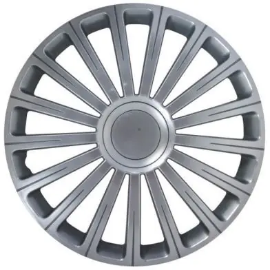 Speciale deal - 4-Delige Wieldoppenset Radical 16-inch zilver + chroom ring