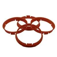 Veilige betaling - Centreerringen Set van 68 naar 56,1 mm bruin (RONAL)