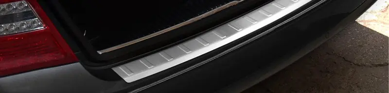 Bestseller - RVS Achterbumperprotector Mercedes C-Klasse W204 Kombi 2007-2011 (incl. AMG) 'Ribs'