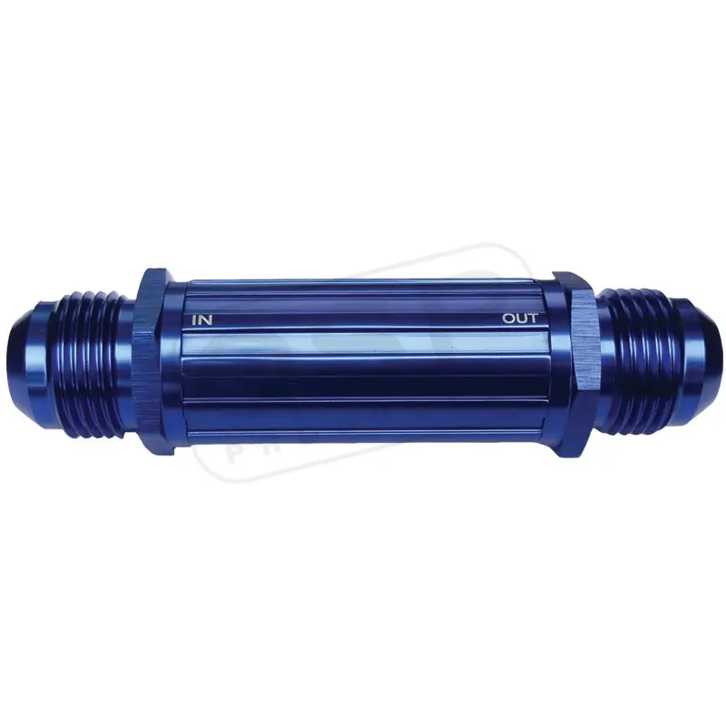 Brandstoffilter Aluminium met 2x D10 male aansluiting - Speciale aanbieding