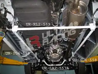 Toyota Hiace/H200 04 + UltraRacing 2x 2-punts Side Bars 558 - Beste prijs