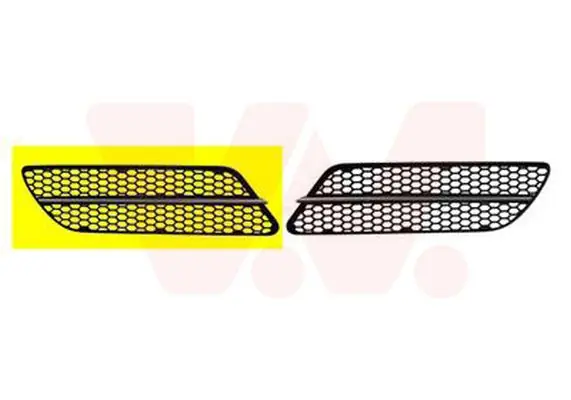 Voorraad bijna op - Bumpergrille onder rechts Alfa Romeo 147 2005 - binnen -chroom