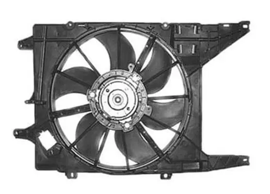 Tijdelijke actie | Radiateurkader met ventilator Dacia Logan -9/08 1.2 / 1.4 / 1.6 mte airco