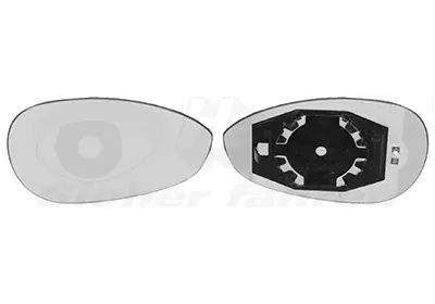 Alleen vandaag | Spiegelglas rechts verwarmd Fiat 500 07-